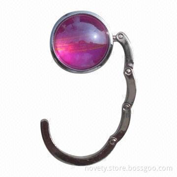 Crystal Bag Hanger, Customized Design/Logo Accepted, Diameter 45 and 35mm